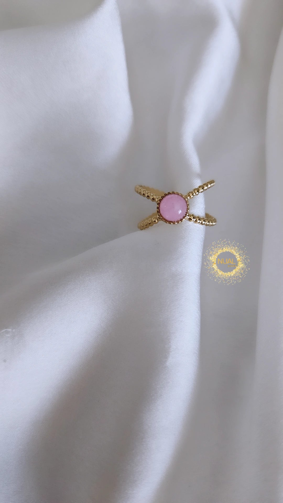 Anello X Pietra Rosa